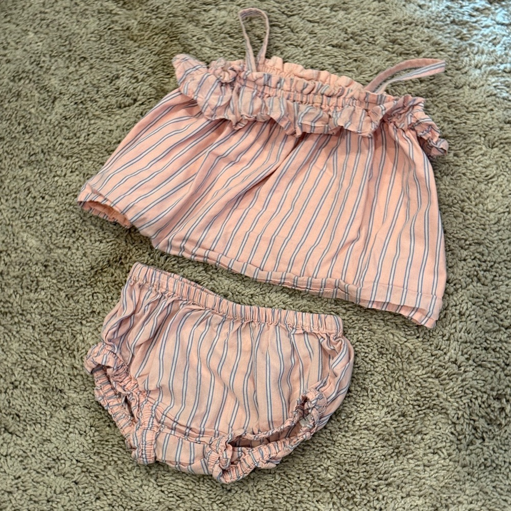 Baby Girl Striped Set
